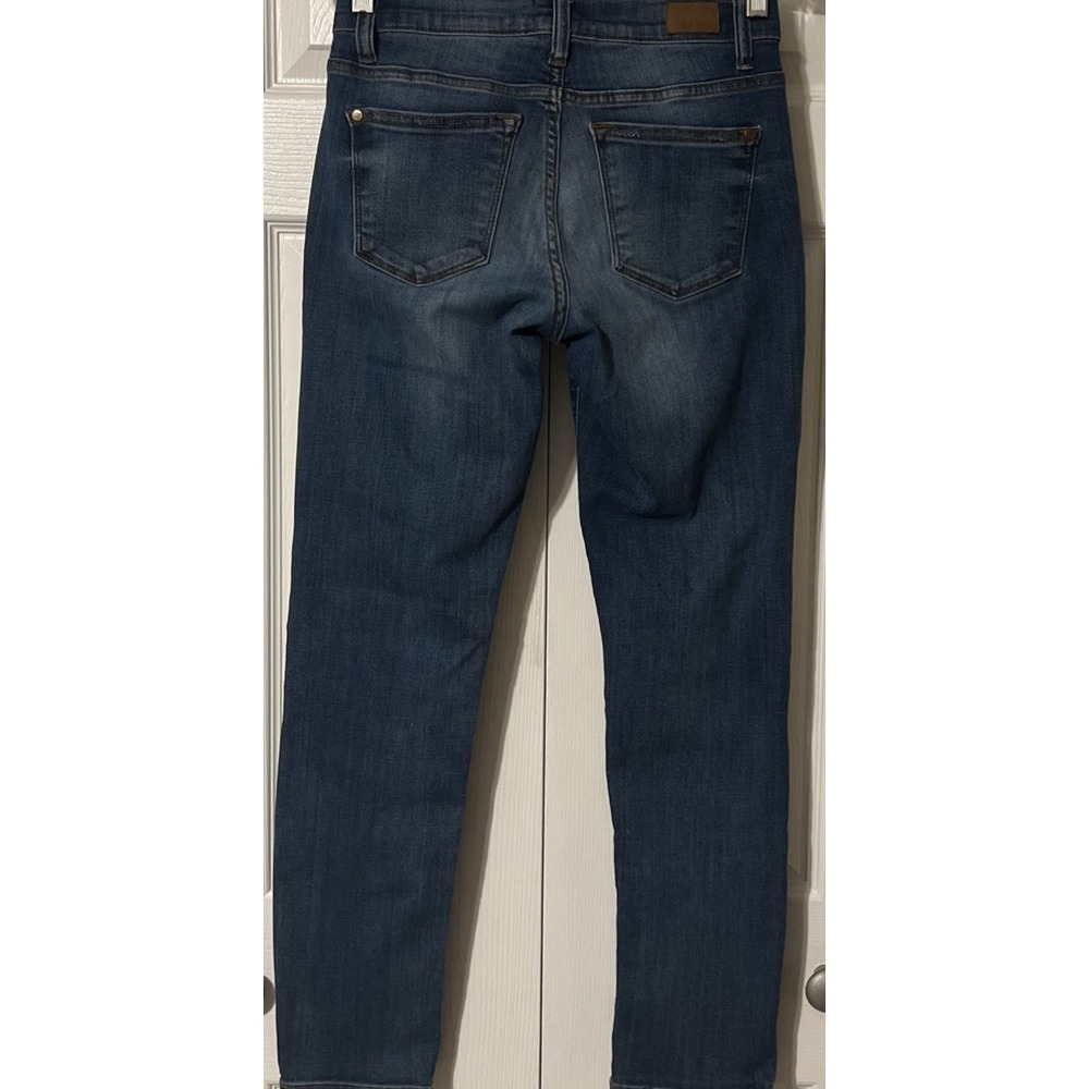 Judy Blue Boyfriend Fit‎ Mid Rise Distressed Tapered Jeans Size 5/27 (27x29) - Picture 11 of 11